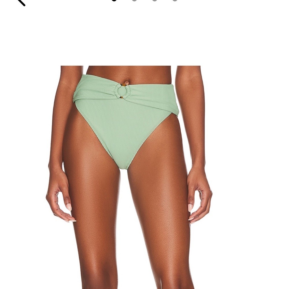 House of Harlow 1960 Mint Green High-Waisted Bikini Bottom